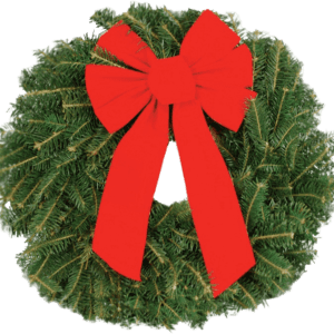 A beautiful wreath on a white background